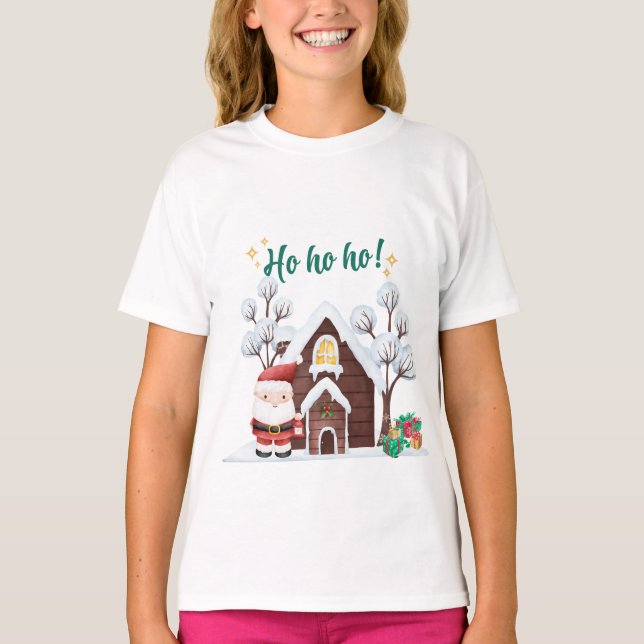 Pappa Noel Jultomten god jul T Shirt (Framsida)