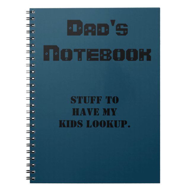 Pappa Notebook Anteckningsbok (Framsidan)