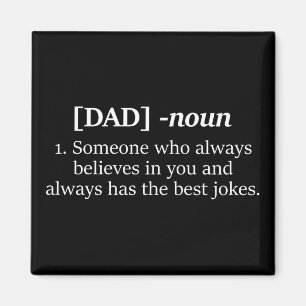 Pappa Noun Funny Definition Gift för Pappa Magnet
