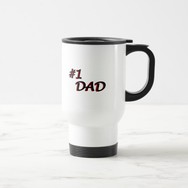 Pappa nummer ett mugg - röd (Höger)