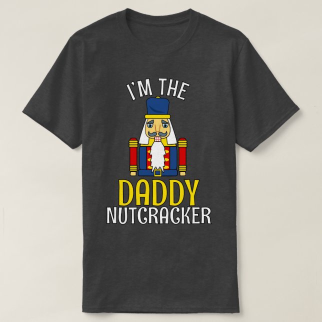 Pappa Nutcracker Matching Family Pappa jul T Shirt (Design framsida)