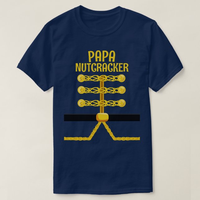 PAPPA Nutcracker Matchning Familjejulen T Shirt (Design framsida)