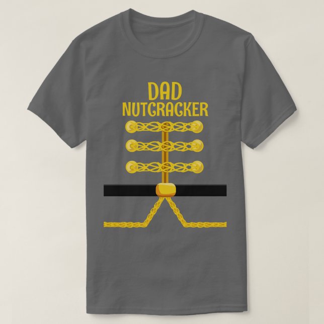 PAPPA Nutcracker Matchning Familjejulen T Shirt (Design framsida)