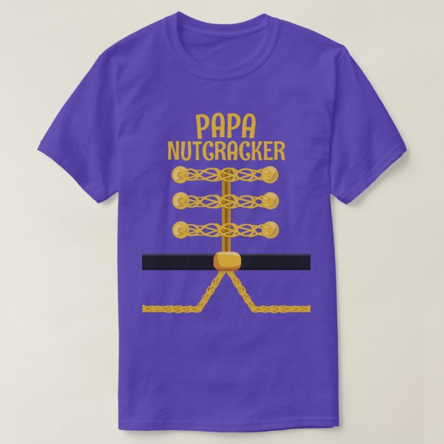 PAPPA Nutcracker Matchning Familjejulen T Shirt (Design framsida)