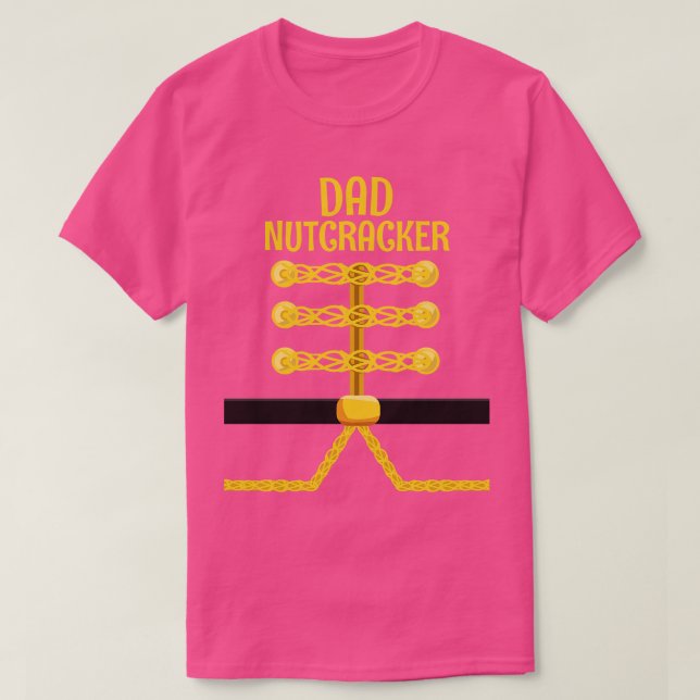 PAPPA Nutcracker Matchning Familjejulen T Shirt (Design framsida)