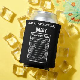 Pappa Nutritional Facts Fars dag can Cooler