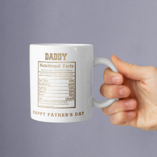 Pappa Nutritional Facts Fars dag Kaffemugg