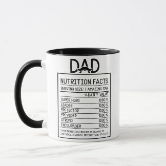 Pappa Nutritionsfakta Mugg
