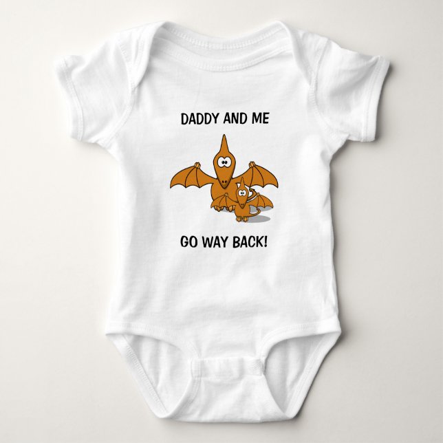 Pappa- och babyPterodactyl T Shirt (Framsida)