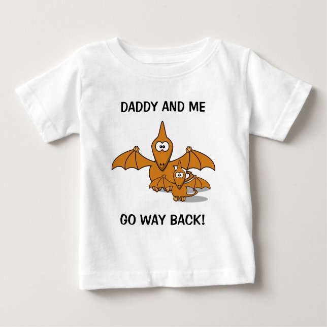 Pappa- och babyPterodactyl T-shirt (Framsida)