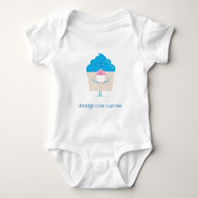 Pappa och bebis cupcakes t shirt (Framsida)