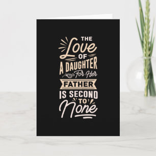 Pappa och dotter Bästa pappa Kärlek Fars dag Kort
