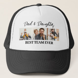 Pappa och Dotter Best Team någonsin Anpassningsbar Keps