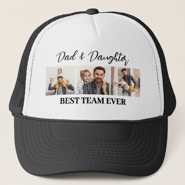 Pappa och Dotter Best Team någonsin Anpassningsbar Keps (Framsida)