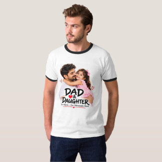 Pappa och dotter två hjärtan en obrytbar band t shirt