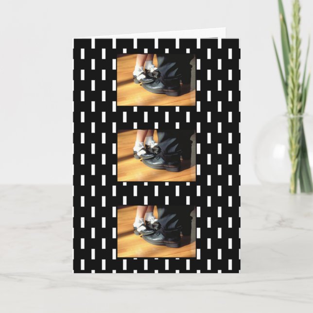 Pappa- och dotterkort kort (Framsida)