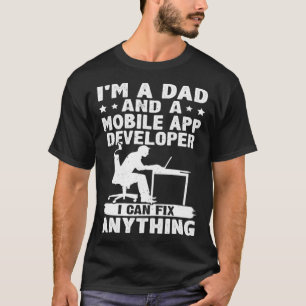 Pappa och en utvecklare av Mobile App kan jag åtgä T Shirt