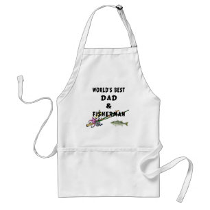 Pappa och fiskare förkläde