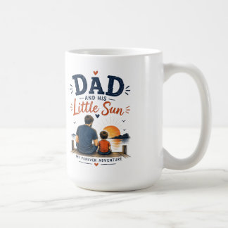 Pappa och hans lilla son för alltid äventyrs T-shi Kaffemugg