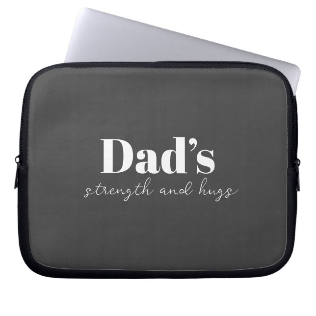 Pappa och Hugs - Fars dag Gift | Laptop Fodral (Framsidan)