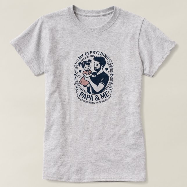 Pappa och jag bondar t shirt (Design framsida)