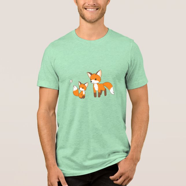 Pappa och Kit Fox T Shirt (Framsida)