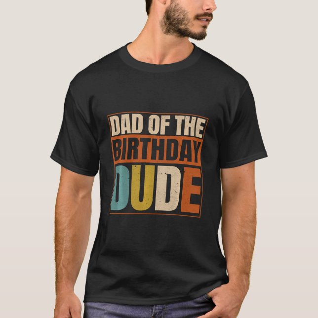 Pappa och Mamma i Birthday Boy Boy Family Party T Shirt (Framsida)