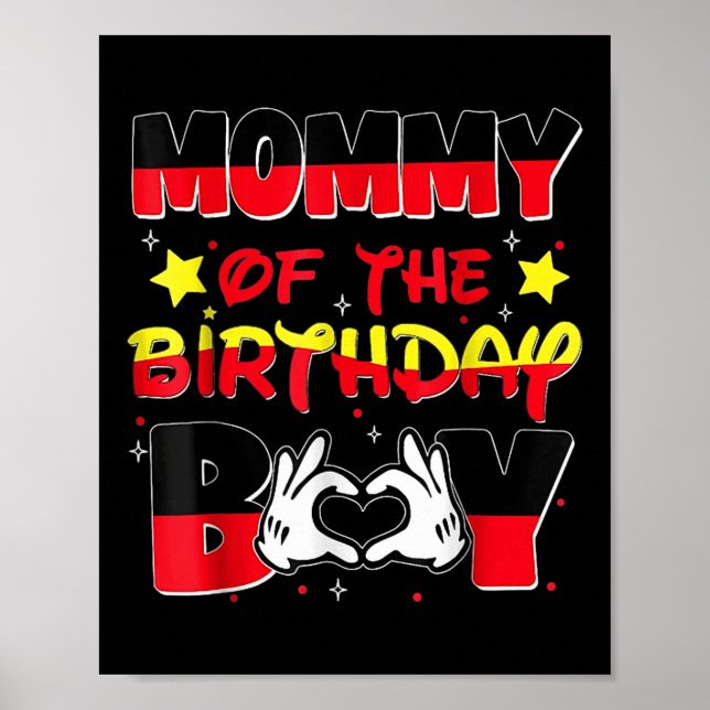 Pappa och Mamma Mamma i födelsedagskorridoren Part Poster (Framsidan)