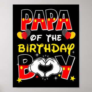 Pappa och Mamma Pappa i Party i födelsedagskorpan Poster