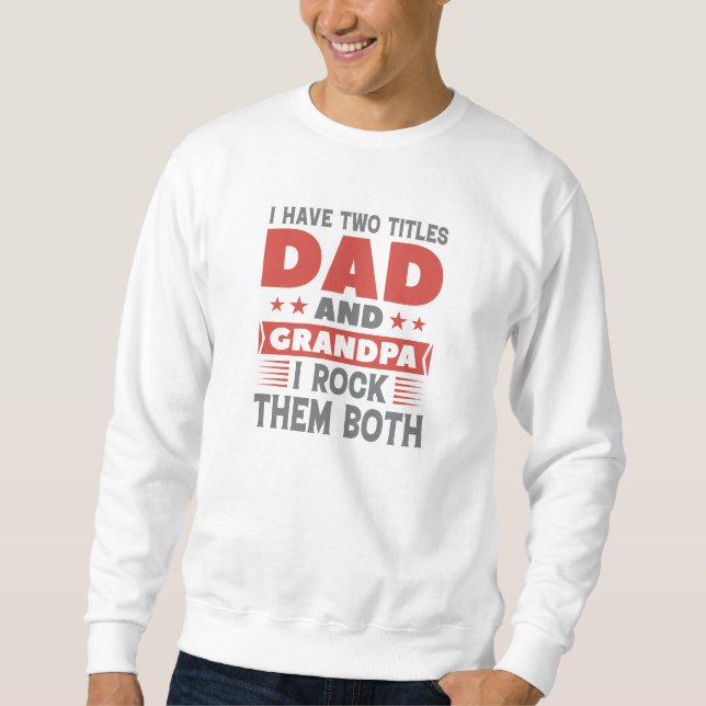 Pappa och morfar lång ärmad tröja (Framsida)