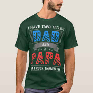 Pappa och Pappa Coola Fars dag har två avdelningar T Shirt