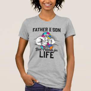 Pappa och son bästa vänner för livet pusselband t shirt