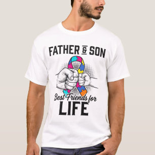 Pappa och son bästa vänner för livet pusselband t shirt