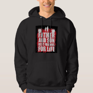 Pappa Och Son Bästa Vänner Grafisk Nyhet Sarksam Hoodie
