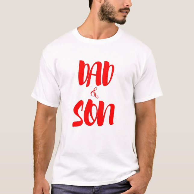 Pappa och son - en varaktig obligation t shirt (Framsida)