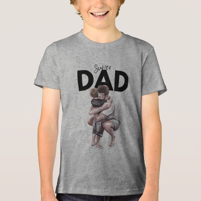 Pappa och son Hug Graphic Tee  (Framsida)