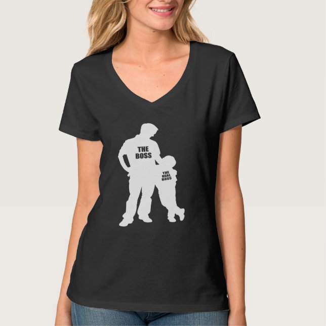 Pappa och son i Chef 2 T Shirt (Framsida)