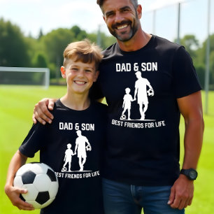 Pappa och Son Soccer Bond - Bästa vänner för livet T Shirt