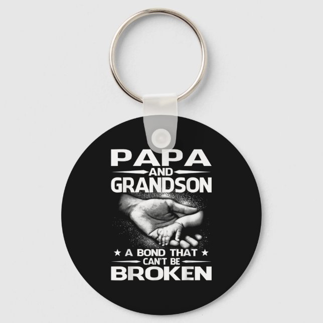 Pappa och sonson en obrottslig bindning  nyckelring (Framsida)