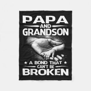 Pappa och sonson en obruten bindning fleecefilt