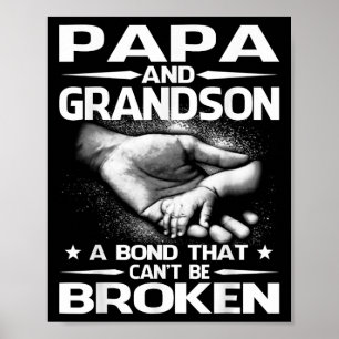 Pappa och sonson en obruten bindning poster
