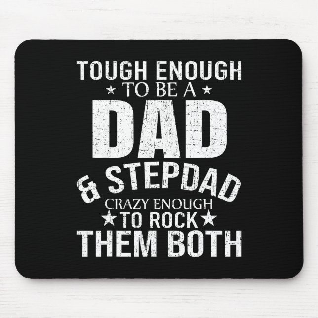 Pappa och Stepdad Fars dag Stepdad Step Pappa Musmatta (Framsidan)