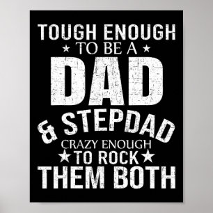 Pappa och Stepdad Fars dag Stepdad Step Pappa Poster