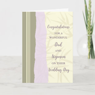 Pappa och Stepmamma Bröllopsdag Grattisar Kort