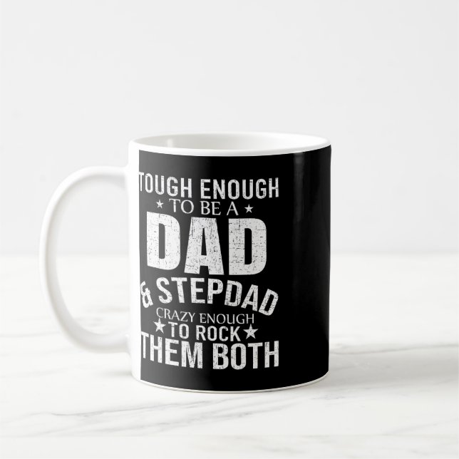 Pappa och styvpappa fars dag styvpappa styvpappa  kaffemugg (Vänster)