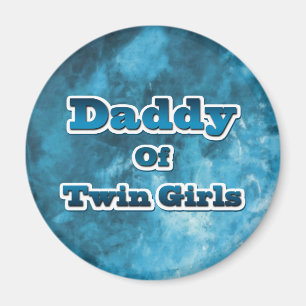 Pappa of Twin GIrls Magnet