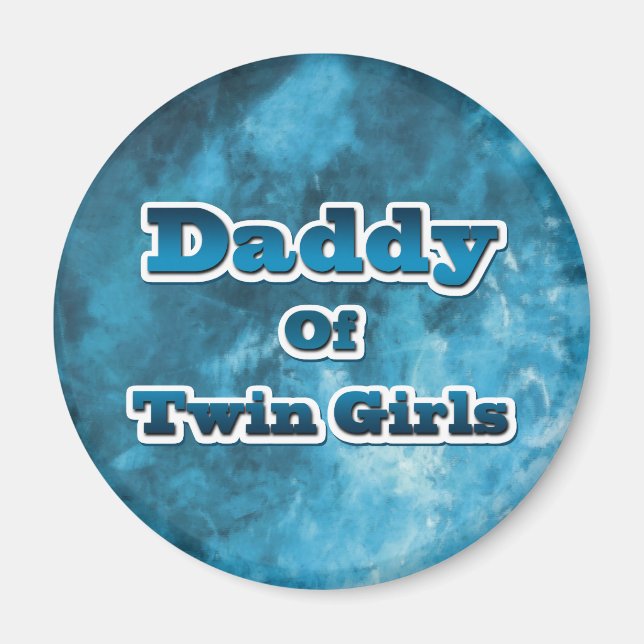 Pappa of Twin GIrls Magnet (Framsidan)
