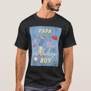 Pappa om födelsedagspojken Golf Theme Matching Fam T Shirt
