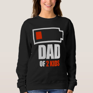 Pappa om två Kids Fars dag Pappa med två barn T Shirt