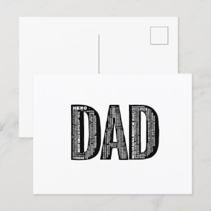 PAPPA Ord Cloud - vykort för Fars dag